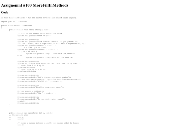 Methods/100 screenshot
