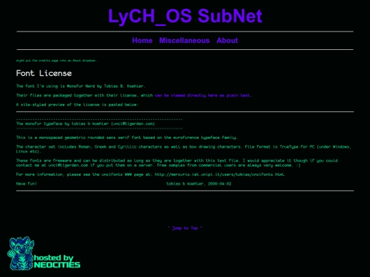 Website screenshot