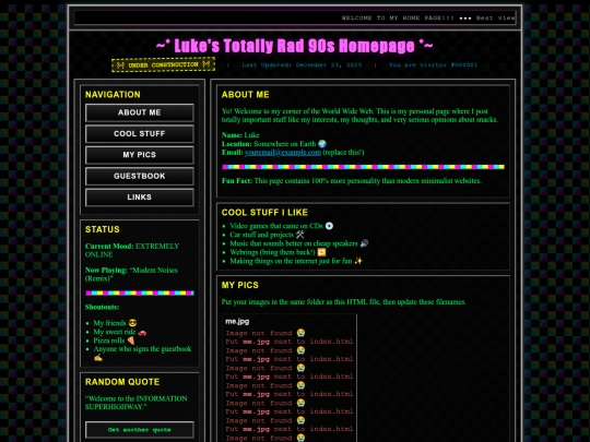 Website screenshot