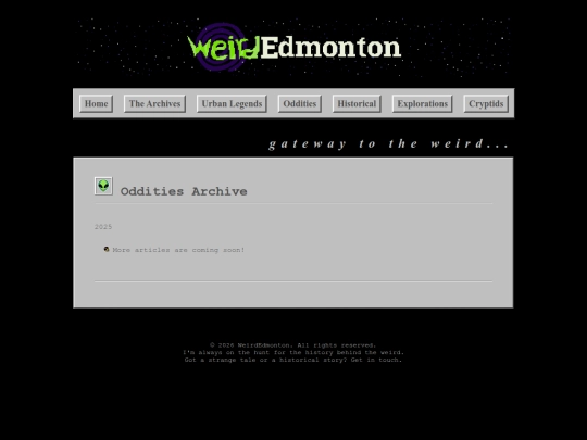 the_archives/oddities screenshot
