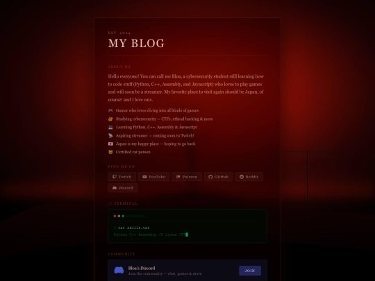Website screenshot