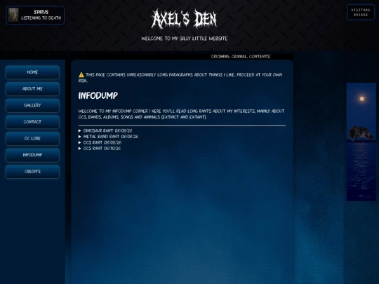 infodump screenshot
