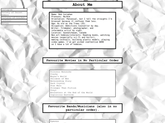 pages/about screenshot