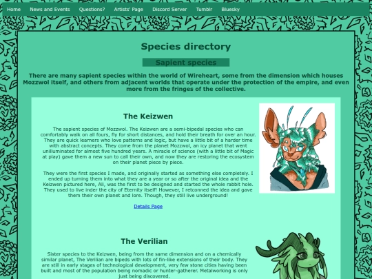Website screenshot