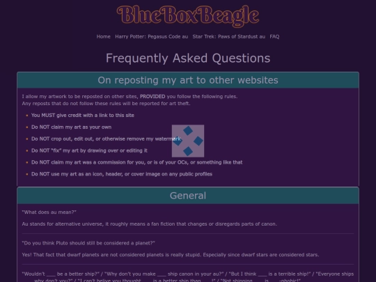 faq screenshot