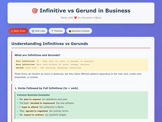 second-year/infinitive-gerund screenshot