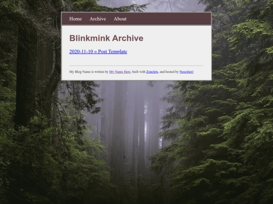 archive screenshot