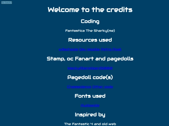 Credits screenshot