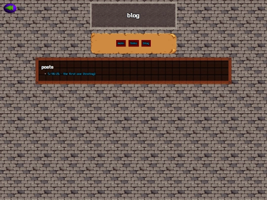 castle/blog screenshot