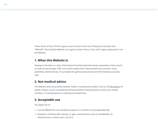 terms screenshot