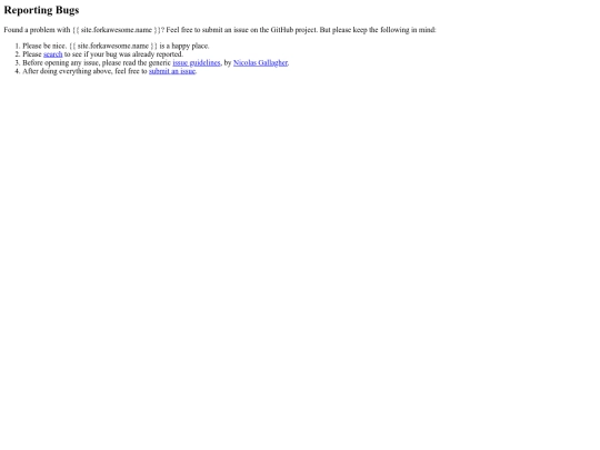 Fork-Awesome-1.2.0/src/doc/_includes/community/reporting-bugs screenshot