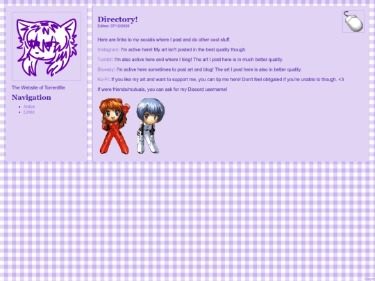 links screenshot