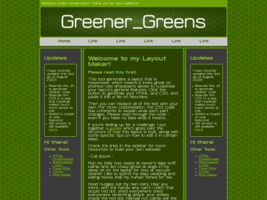 Website screenshot