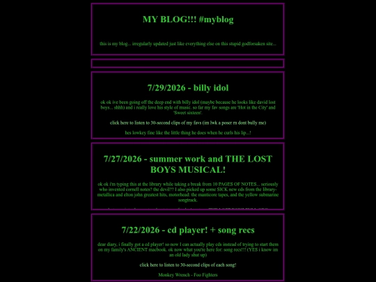blog screenshot
