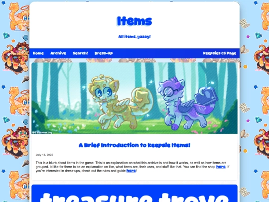 items screenshot