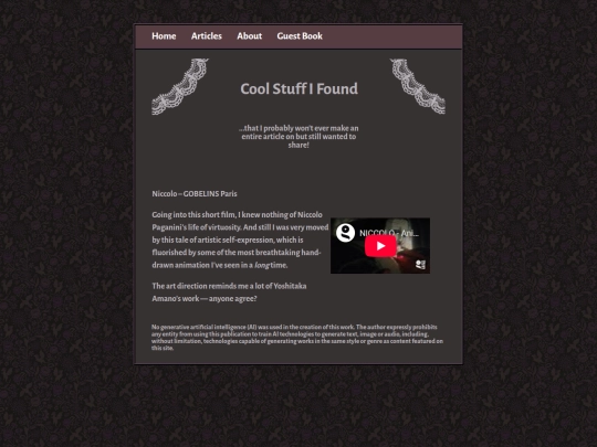 Website screenshot