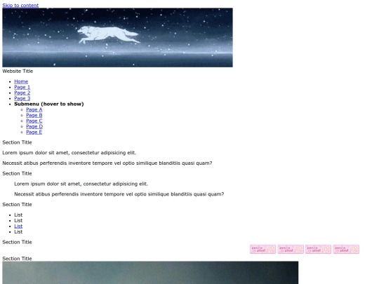 Website screenshot