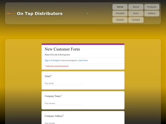 Website screenshot