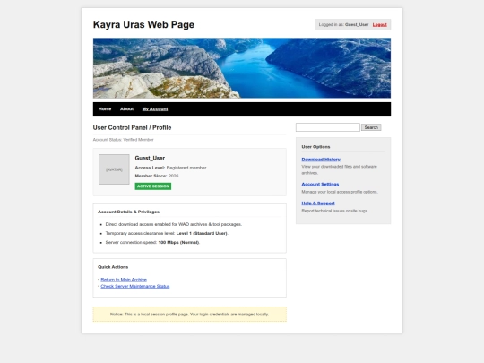 user screenshot
