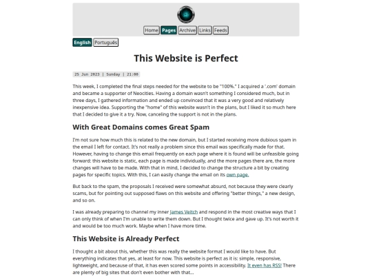 Website screenshot