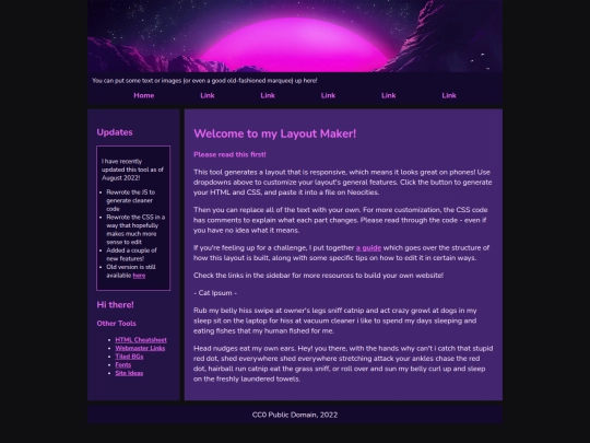 Website screenshot