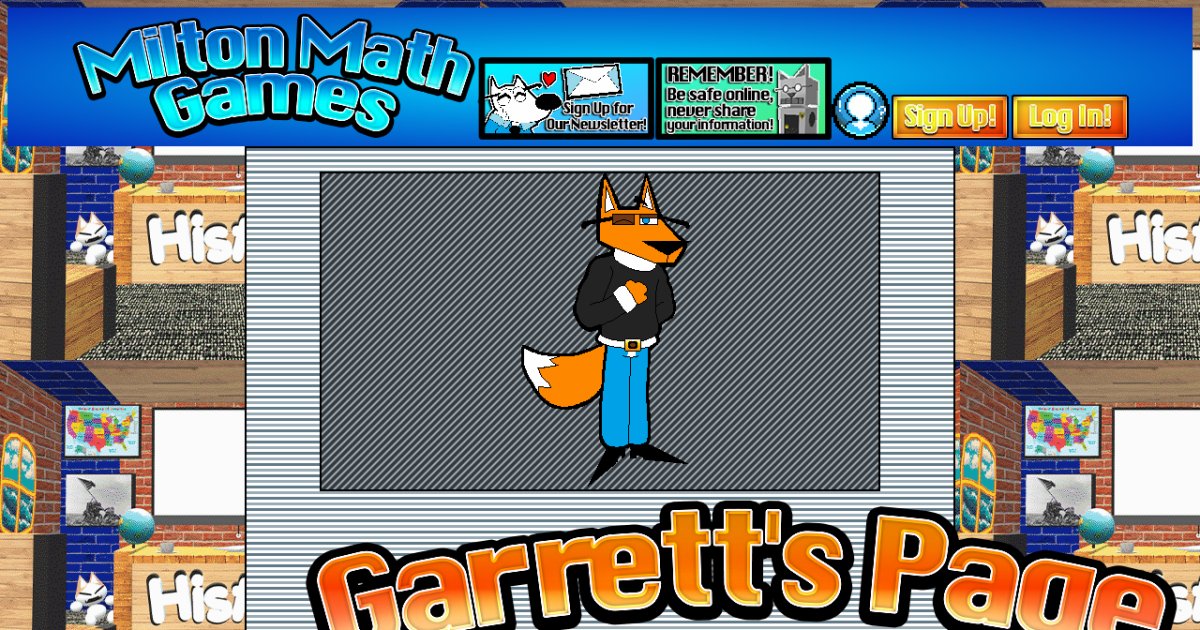 Garrett's Page - Milton Math Games