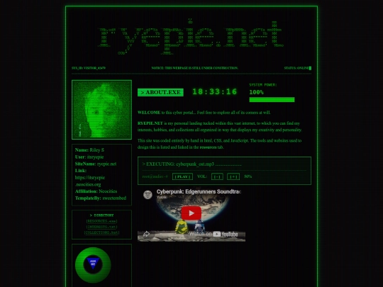 Website screenshot
