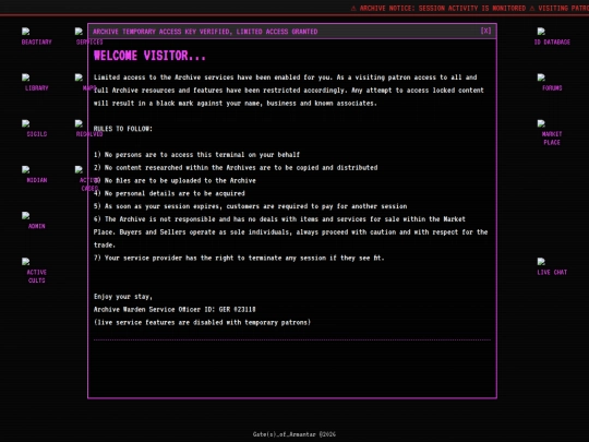 Armantar/GoAindex screenshot