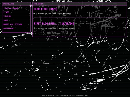 blog screenshot