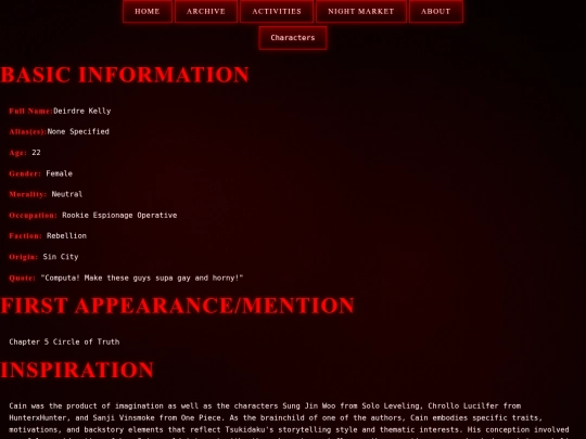 Website screenshot