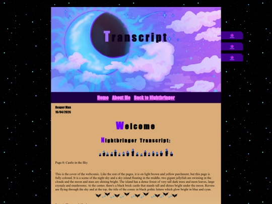 nightbringer/transcript screenshot