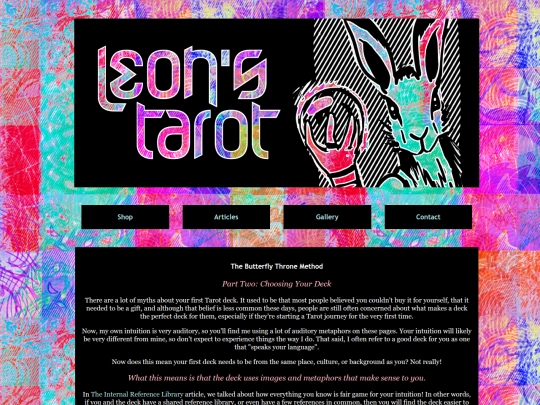 Website screenshot