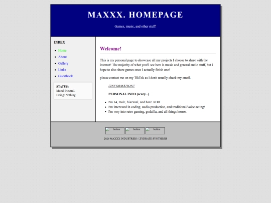 Website screenshot