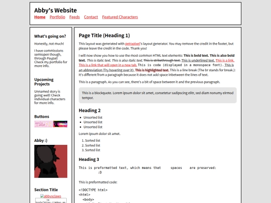Website screenshot