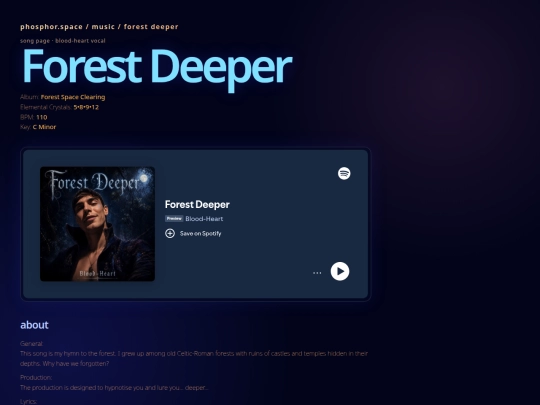 music/forestdeeper screenshot