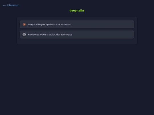 deeptalks screenshot