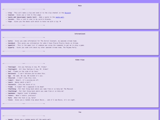 commands screenshot
