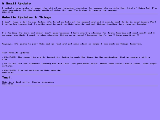website/blog screenshot