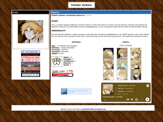 chesterprofile screenshot