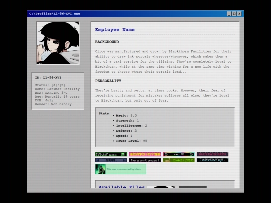 circeprofile screenshot