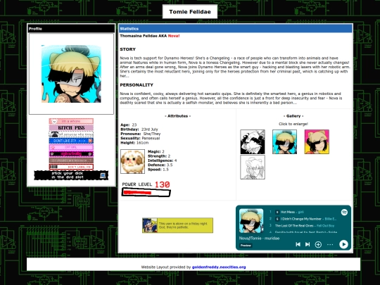 novaprofile screenshot