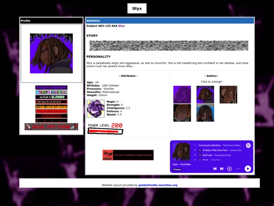 styxprofile screenshot