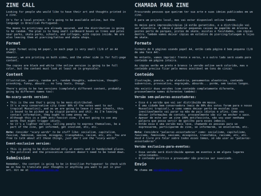zinecall screenshot