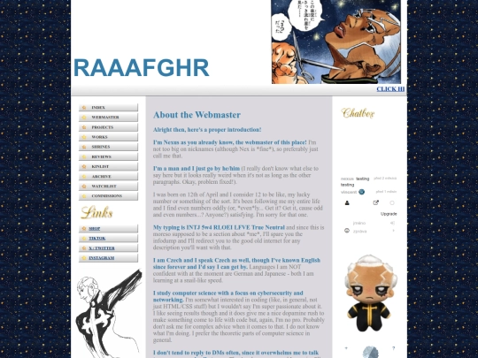 webmaster screenshot