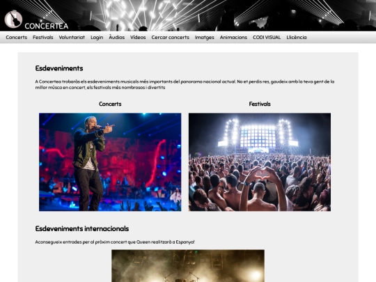concerts screenshot