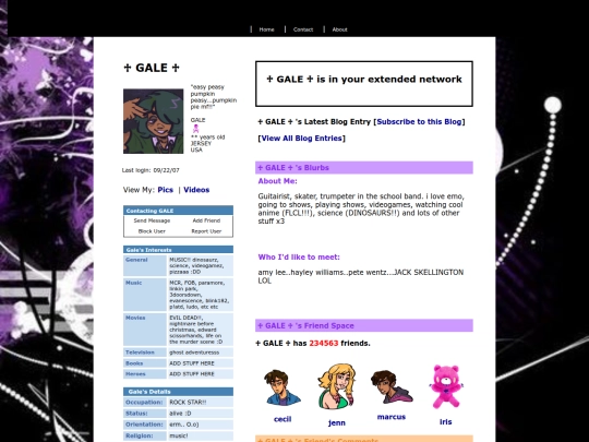 myspace screenshot