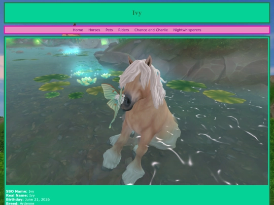 horses/ivy screenshot