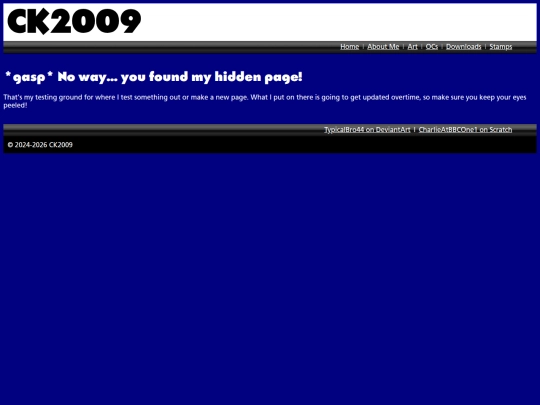 hiddenpage screenshot