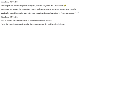 diary screenshot