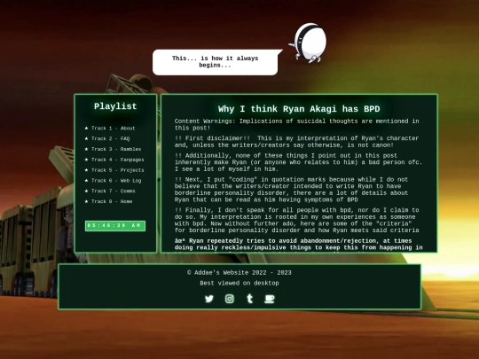 Website screenshot